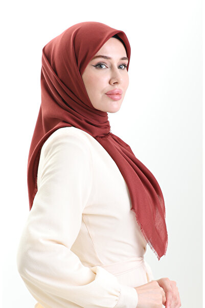 sefamerve Φουλάρι Koton Jacquard 90199-08 Σκούρο Πλακάκι