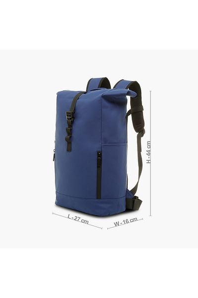 Juniors Solid Rucksack Backpack with Adjustable Straps and Buckle Closure - 17 inches
