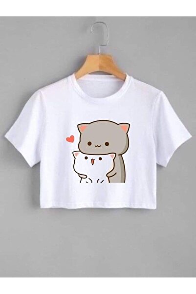 LAYORA Μπλουζάκι με στάμπα για λάτρεις των γατών – Χαριτωμένη αφήσεις σε καθημερινά συνδυασμούς