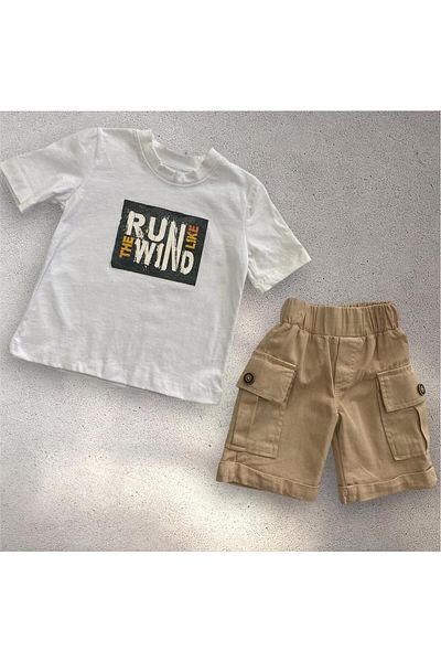 BİGÜMEX Boys' Summer Suit with Shorts