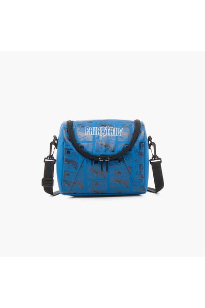 Pikaboom Fairy Tail Print Lunch Bag with Detachable Strap and Zip Closure