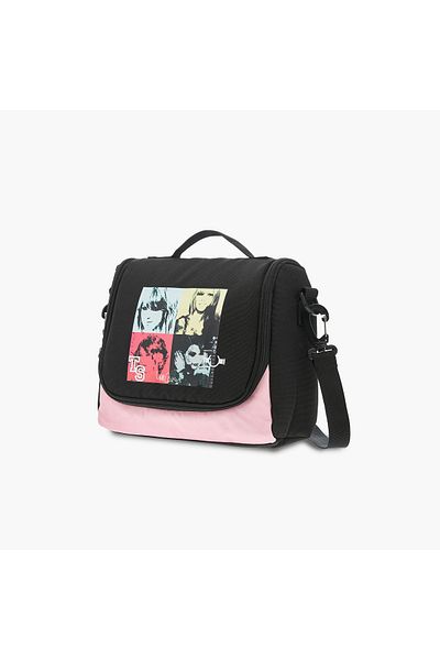 Celebrtyicons Swifties Print Lunch Bag with Detachable Strap and Zip Closure