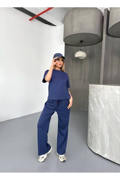 canzengın Modal Fabric T-Shirt Pants Two Piece Set