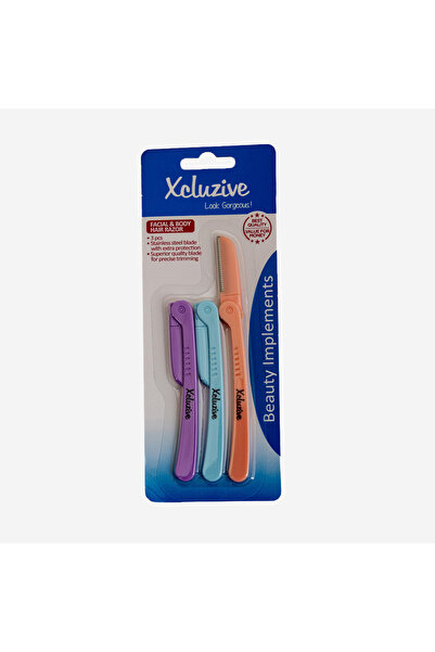 XCLUZİVE ماكينة حلاقة شعر الوجه والجسم إكسكلوزيف 3 قطع