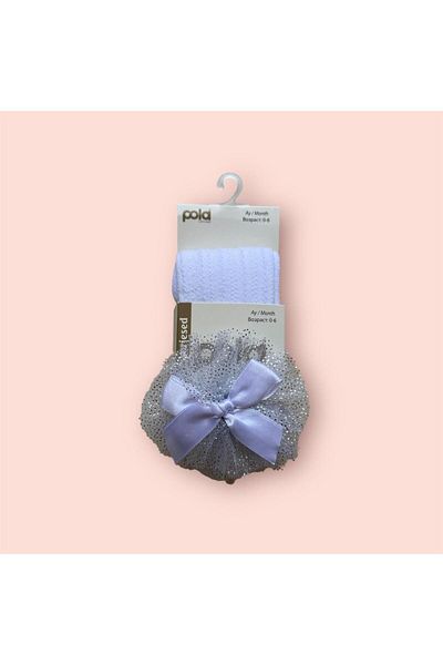 Pola Baby Accessory Cotton Pantyhose White No.2