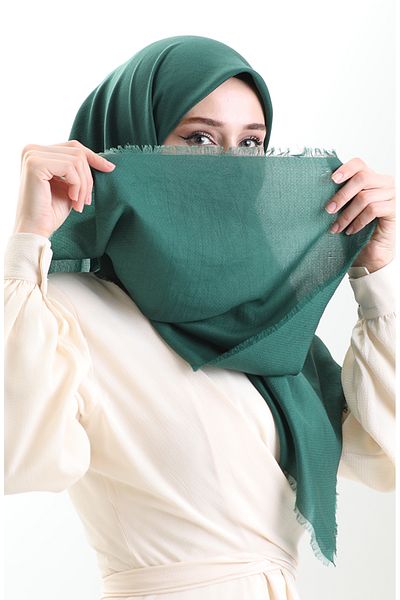 sefamerve Φουλάρι Koton Jacquard 90199-01 Emerald Green
