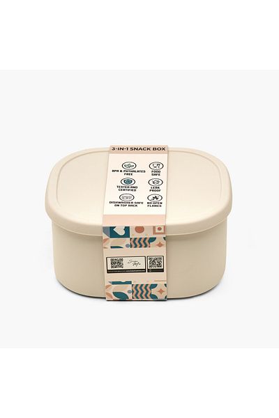 Juniors Solid 3-Piece Snack Box Set