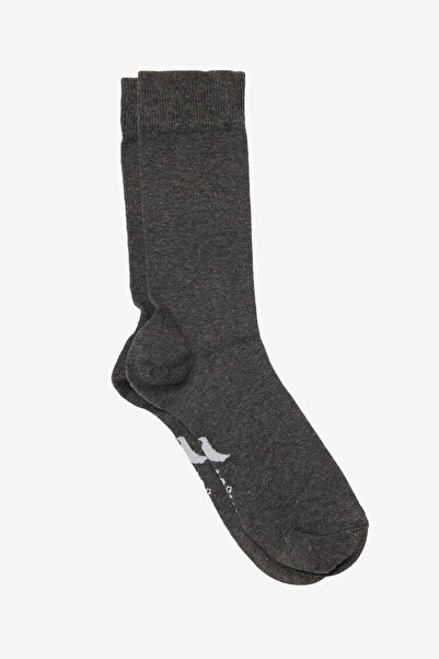 AC&Co / Altınyıldız Classics Erkek Gri Pamuklu 5'li Paket Soket Çorap