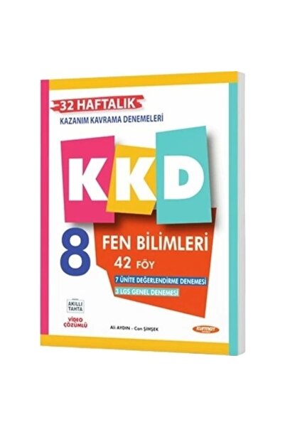 Kurmay Yayınevi 8. Sınıf Fen Bilimleri KKD Haftalık Kazanım Kavrama Denemeleri