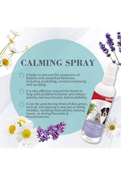 Bioline Pet Calming Spray - 120ml - Anxiety & Behavior Relief