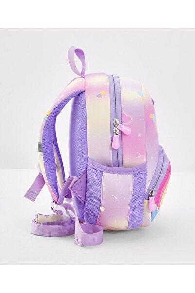 Bonfino Bonfino Mermaid School Bag, Ergonomic Support, Mesh Back Panel, Purple and Pink - 12 Inches