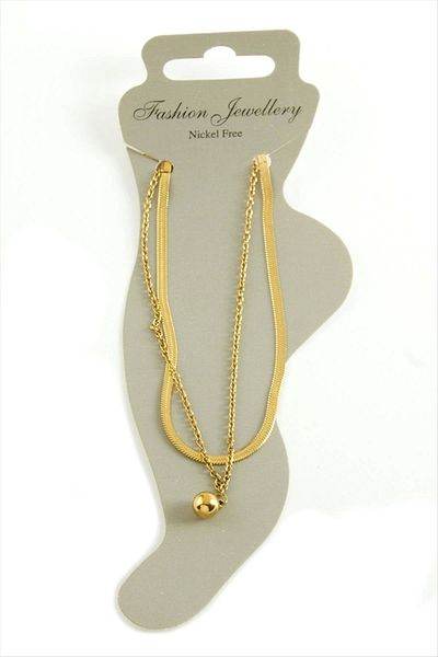 storeknit Luxury Steel Anklet with Italian Chain