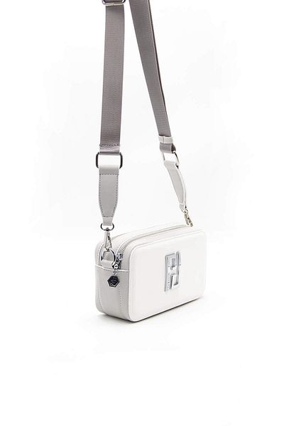 Silver Polo CROSS BAG/SKIN LEATHERSilver Polo WHITE Cross Bag