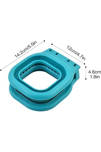 Generic Sandwich Cutter and Seal, Square Shape, 14.2 × 12 × 4.6 cm, Multi-color