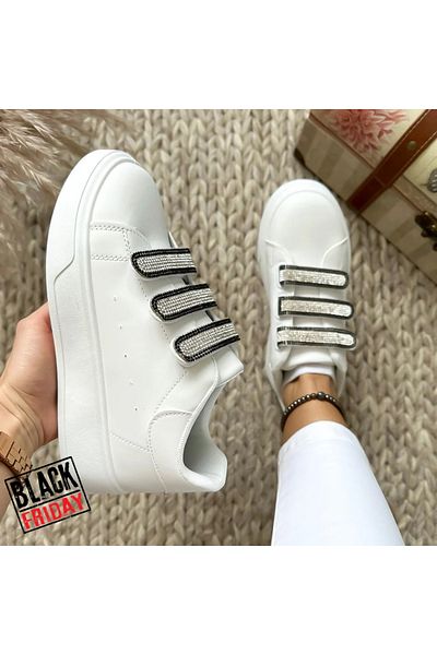 Casual Adidasi dama, casual, din piele ecologica, 222, inchidere cu arici