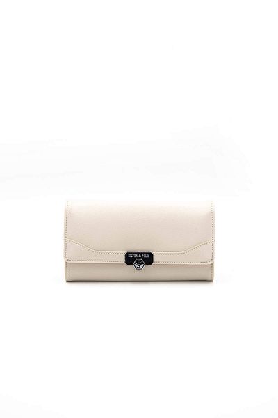 Silver Polo WALLET/SKIN LEATHERSilver Polo BEIGE Wallet & Card Holder