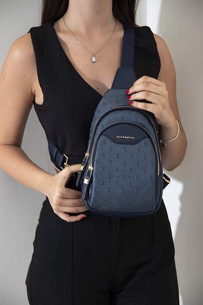 Silver Polo Geantă de talie argintie Polo LACİ cu imprimeu FREEBAG/LOGO