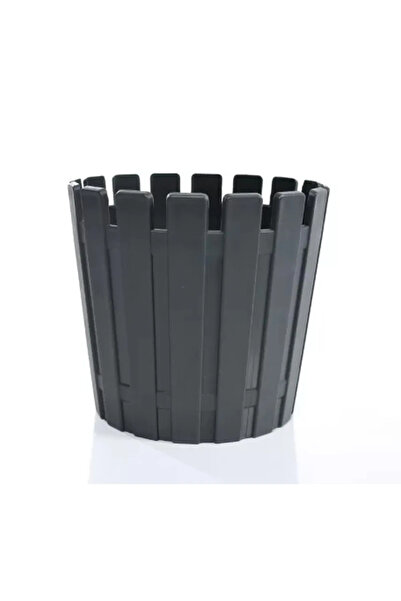 polivahome Akasya 33 Çit Model Pastel Saksı 16 Litre 33cm Plastik Drenaj Izgaralı Bitki Çiçek Saksısı