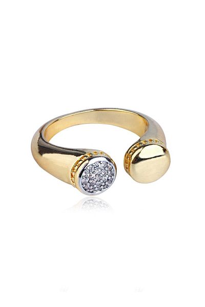 Klips Concept Sparkling Adjustable Ring with Round Stones