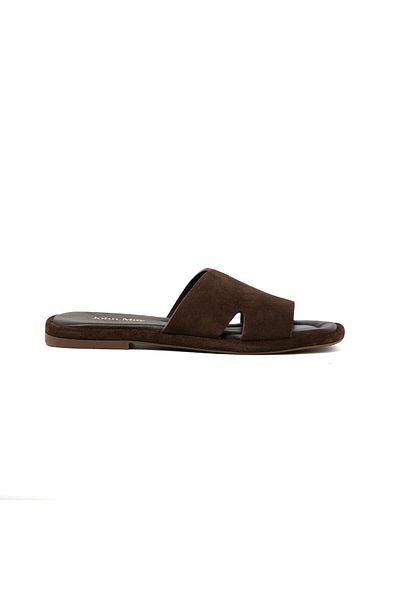 John May Papuci pentru femei/fete RC-25Y-001-R29615 John May Brown Suede