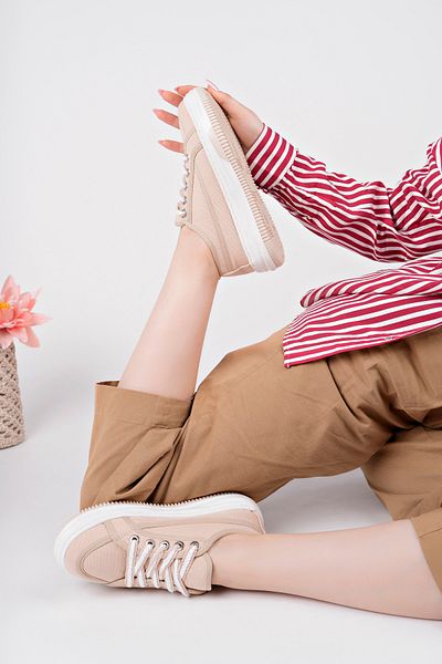 infinite8 Pantofi negri pentru femei Pantofi sport casual