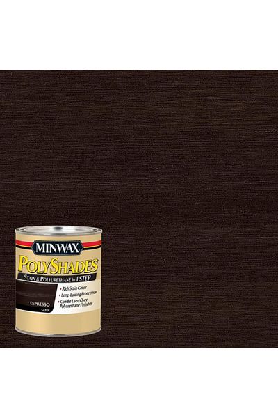 Minwax Polyshades One Step Wood Stain and Polyurethane Finish Satin Espresso 1qt