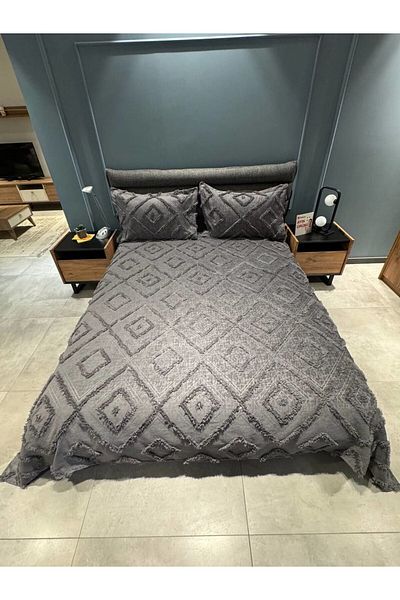 BlueMaison Boutique Chenille Oversized Bedspread Dailing
