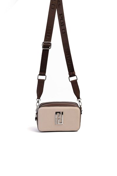Silver Polo CROSS BAG/SKIN LEATHERSilver Polo BEIGE Cross Bag