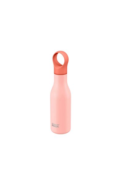 Joseph Joseph Loop Stainless Steel Leak-Proof Vacuum Insulated Water Bottle Coral 500ml