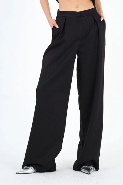 Lefon Women's Pleated Palazzo Pants W25S-Lf-031438