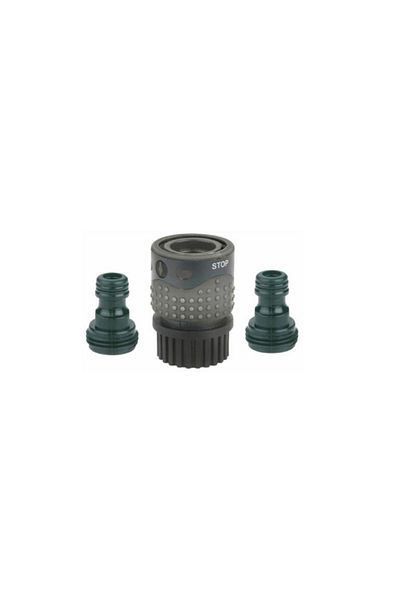 Gilmour Quick Hose Connector End Set Black