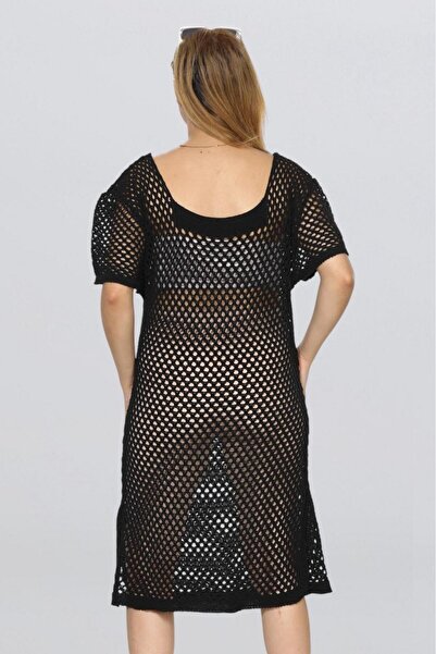 Fox Life Kids Γυναικείο Πλεκτό Διχτυωτό Πλεκτό Βαμβακερό Φόρεμα παραλίας Pareo FLT1019