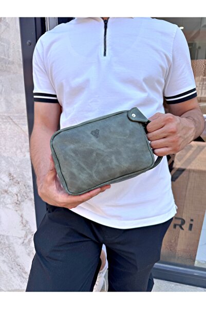 Fil Deri Genuine Leather - Hand Grip Tape - Zippered - Wallet 1002