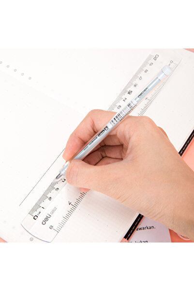 Deli Deli EG00212 Transparent Ruler 20cm (8 inch) – ideal for school, office & drafting use