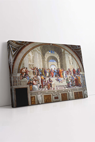 KOSS Dijital Pictură pe pânză a școlii Raffaello din Atena, pictură din perioada Renașterii, pânză cu lucrări clasice, calitate premium