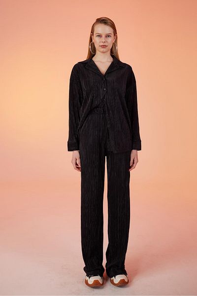 Markano Comfy Oversize Shirt Black