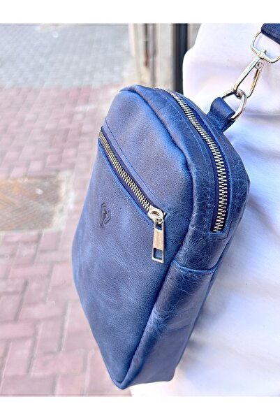 Fil Deri Натуральна шкіра - з ременями - на блискавці - Сумка через плече 1008