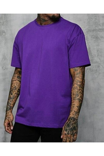 yg ydn giyim Χαλαρό μωβ T-Shirt