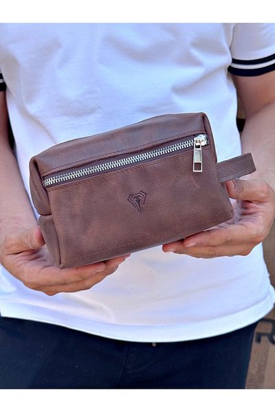 Fil Deri Genuine Leather - Hand Grip Tape - Zippered - Wallet 1003
