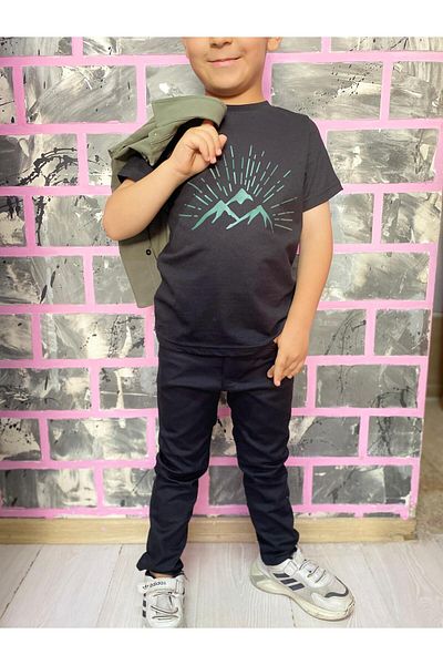 EGELİMODA Boy's Set with Triple Shirt Pants
