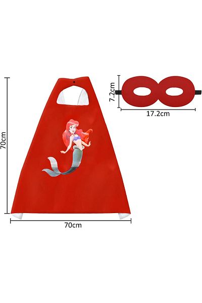 Miotlsy 2-piece set of cape and glasses for carnival costume Miotlsy, 70 x 70 cm, satin, multicolor