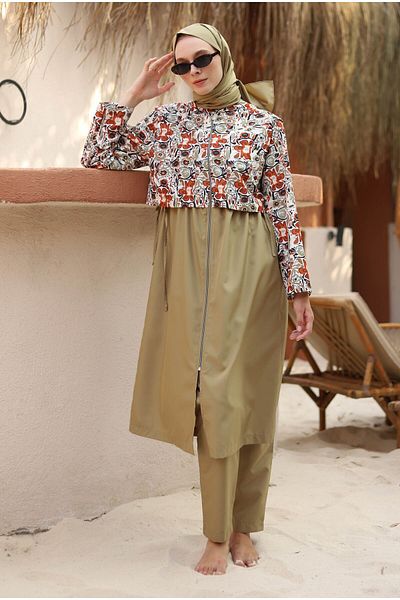 HEQA Patterned Swimming Suit Rustica