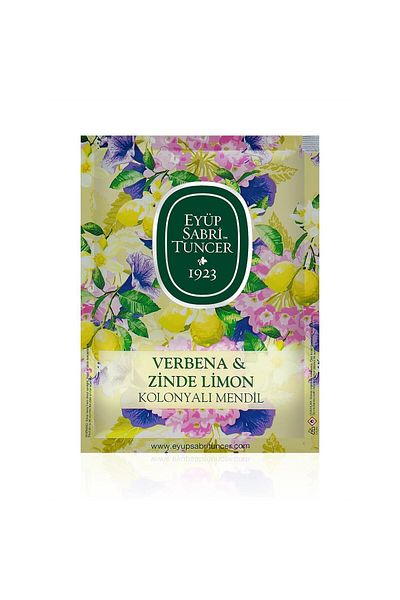 Eyüp Sabri Tuncer VERBENA ZİNDE LEMON COLOGNE WIPES 9.3 X 12.5 50 PIECE DOYPACK