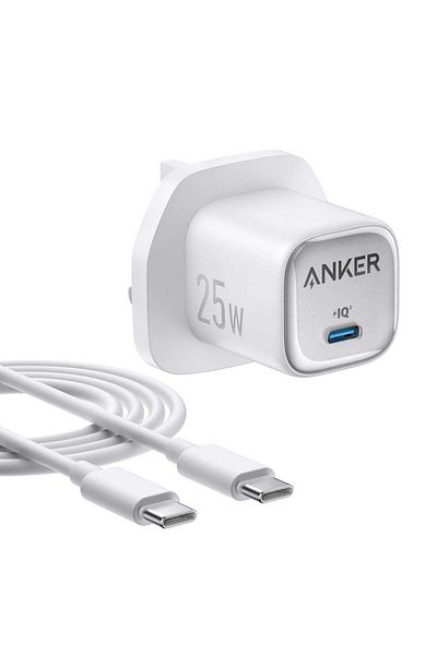 Anker 25W USB C Plug, Supports PPS Fast Charging