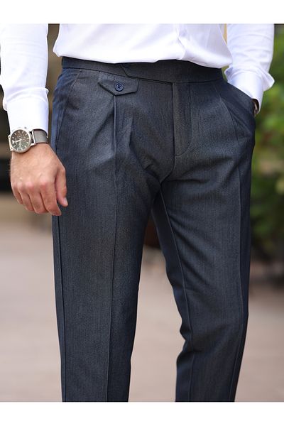 BASEL.CO New Premium Pleated Old Money Fabric Pants