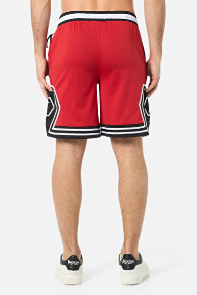 Boxeur Des Rues Black Mesh Short Red