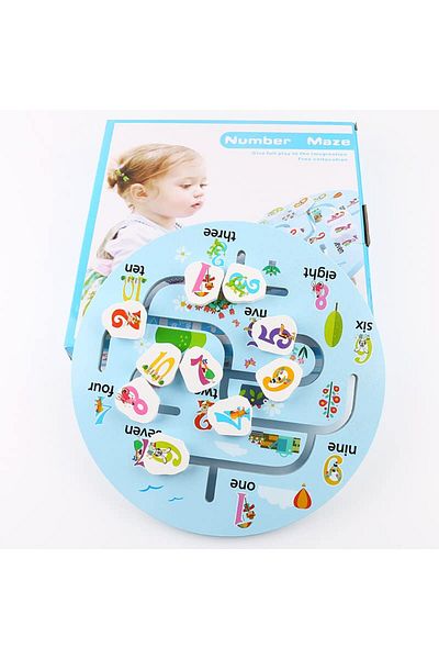Generic Round Shape Educational Game | Number Maze |