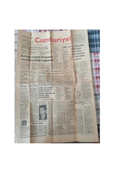 Kişisel Yayınlar Cumhuriyet Gazetesi - 1 Şubat 1974 - Kebanı Yapan Firmanın V...