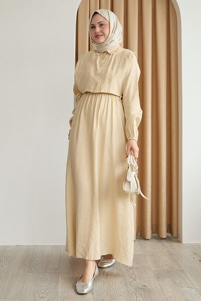 InStyle Rochie Bej cu Bolero