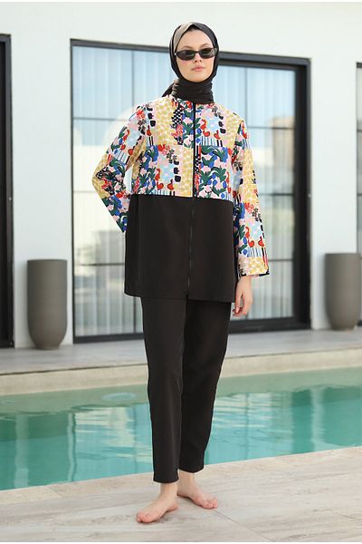 HEQA Modest Swimsuit Pants Black